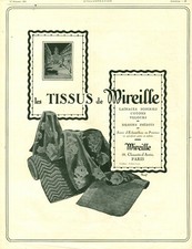 Publicité ancienne tissus d'occasion  France