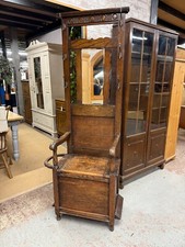 Oak hall stand for sale  SHIPSTON-ON-STOUR