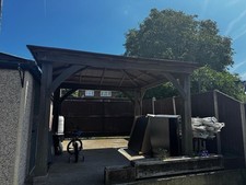 Wooden gazebo aluminium for sale  GRAVESEND