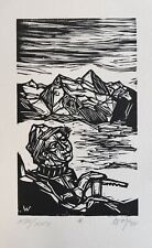 Remo wolf xilografia usato  Milano