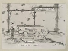 Arte original de Charles Bronson 'A Day in the Life of Madness' assinada (NÃO É UMA IMPRESSÃO), usado comprar usado  Enviando para Brazil