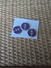 Purple white buttons for sale  MANCHESTER