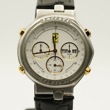 Relógio masculino Ferrari Formula quartzo cronógrafo aço 38 mm vintage 3 pulsos, usado comprar usado  Enviando para Brazil
