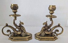 Pair brass ornate for sale  Mount Clemens