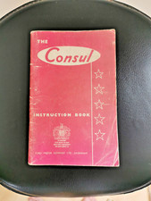 Ford consul instruction for sale  SANDHURST