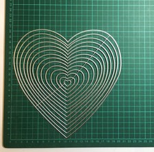 14pcs nesting hearts for sale  POOLE