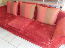 Canape velour bordeaux d'occasion  Arc-sur-Tille