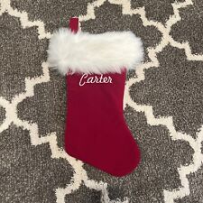 Usado, Medias de Navidad personalizadas rojo y blanco Carter  segunda mano  Embacar hacia Argentina