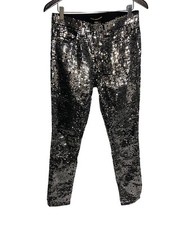 Jeans jeans Saint Laurent Paris lantejoulas costuradas algodão, prata YSL-tamanho 28 comprar usado  Enviando para Brazil