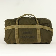 Bolsa de paraquedas vintage militar item 90S francesa real / Boston cáqui [masculino] usada comprar usado  Enviando para Brazil