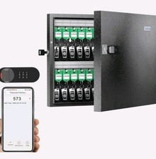 Caixa de bloqueio WeHere Smart Key comporta 24 chaves conexão com aplicativo de telefone preta , usado comprar usado Caixa de bloqueio WeHere Smart Key comporta 24 chaves conexão com aplicativo de telefone preta , usado comprar usado  Enviando para Brazil