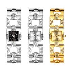 Pulseira de relógio de pulso feminina quadrada mostrador completo de strass analógica vestido quartzo comprar usado Pulseira de relógio de pulso feminina quadrada mostrador completo de strass analógica vestido quartzo comprar usado  Enviando para Brazil