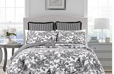 Colcha de algodão preta tamanho queen Laurel Manor Toile Garden comprar usado Colcha de algodão preta tamanho queen Laurel Manor Toile Garden comprar usado  Enviando para Brazil