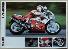 Folheto de vendas de motocicletas YAMAHA FZR400RR c1992 #LIT-3MC-0107019-92E comprar usado  Enviando para Brazil
