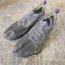 Tamanho 10.5 - Nike Air Zoom Tempo Next% Cinza com Neon Xadrez Roxo Acento Masculino, usado comprar usado  Enviando para Brazil