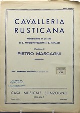 Spartito cavalleria rusticana usato  Sarzana
