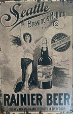 Rainier beer metal for sale  Argos