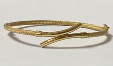 Magnifique bracelet or 18carats jonc bijou or 18k gold bracelet cuff comprar usado  Enviando para Brazil
