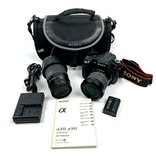 Usado, Kit de câmera digital SLR Sony Alpha A350 com lentes extras 18-70mm 75-300mm veja o vídeo comprar usado  Enviando para Brazil