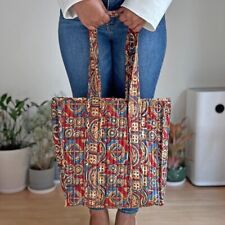Acolchoado de algodão Impresso À Mão Bolsa Tote comprar usado  Enviando para Brazil