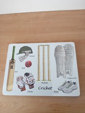 Cricket table mats for sale  MANCHESTER