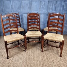 Usado, Um conjunto de 6 cadeiras de campo de madeira de teixo. comprar usado  Enviando para Brazil