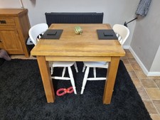 Solid oak square for sale  OSWESTRY