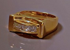 Bague plaqué 18carats d'occasion  Monistrol-sur-Loire