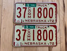 Pair 1972 nebraska for sale  Tacoma