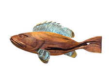 Scultura pesce cernia usato  Italia