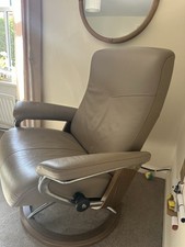 Stressless leather sofa for sale  KINGSTON UPON THAMES