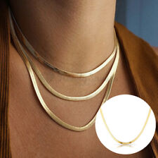 Gold herringbone chain for sale  LOCHGELLY