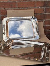 Two silver trays for sale  KNOTTINGLEY