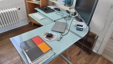 Bureau angle verre d'occasion  Chaville