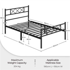 Single metal bed for sale  IPSWICH