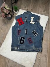 Colete jeans Tommy Hilfiger tamanho G logotipo grande azul comprar usado  Enviando para Brazil