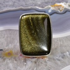 Gold bsidian ring gebraucht kaufen  Berlin