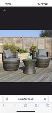 Piece rattan stacking for sale  LONDON