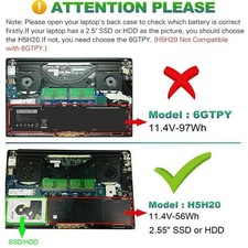 56wh h5h20 laptop d'occasion  Dammartin-en-Goële