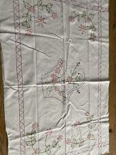 Vintage embroidered table for sale  BANBURY