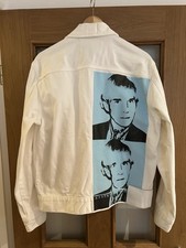 Jaqueta jeans branca Raf Simons para Calvin Klein; Tamanho M; RRP £375; Andy Warhol; Nova comprar usado  Enviando para Brazil