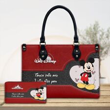 Bolsa de mão de couro Mickey Mouse, bolsa de viagem Disney, feminina? Presente, couro de mouse comprar usado  Enviando para Brazil