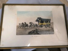 Lithographie diligence victor d'occasion Lithographie diligence victor d'occasion  Boën