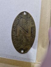 Fairbanks morse brass for sale  HUDDERSFIELD