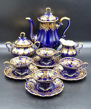 Conjunto de café chá vintage Lindner Baviera 11 peças tinta cobalto genuína ouro Alemanha anos 80 comprar usado  Enviando para Brazil