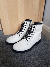 White faux leather for sale  SWANSEA