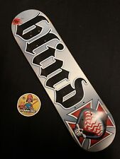 RARO MINI Deck de Skate Cego Red Reaper Flame Face Logotipo Prata Ronnie Creager comprar usado  Enviando para Brazil