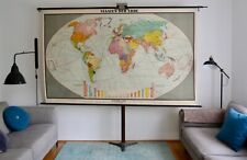 Vintage schulwandkarte wenscho gebraucht kaufen  Deutschland