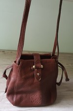 vintage leather bucket bag for sale  BURY ST. EDMUNDS