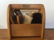 Vintage Madeira Lyco Shoe Groomer Shoe Shine Box com Pincéis e Pano comprar usado Vintage Madeira Lyco Shoe Groomer Shoe Shine Box com Pincéis e Pano comprar usado  Enviando para Brazil